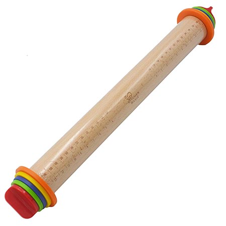 9. KitchenBasix Adjustable Rolling Pin