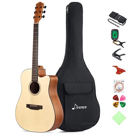 3. Donner DAG-1C Beginner Acoustic Guitar
