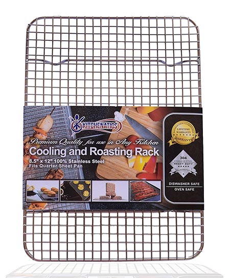 1. KITCHENATICS 100% Stainless Steel Wire Cooling and Roasting Rack