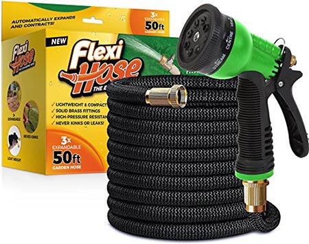 1. FlexiHose Upgraded Expandable 50 FT Garden Hose