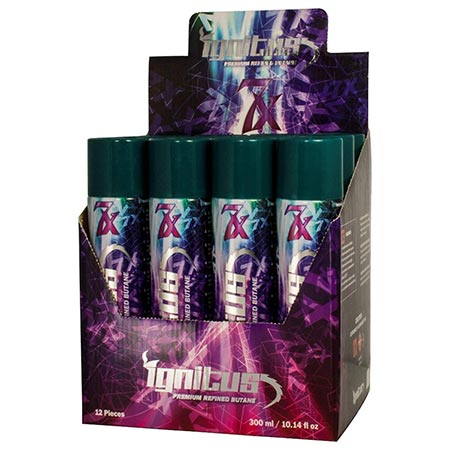 9. Neon Power Butane 12 Cans of Ignitus 7x Ultra Refined Butane Fuel