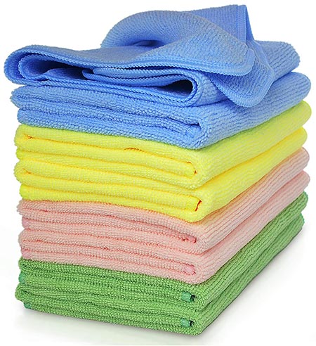 1. VibraWipe Microfiber Cleaning Cloths