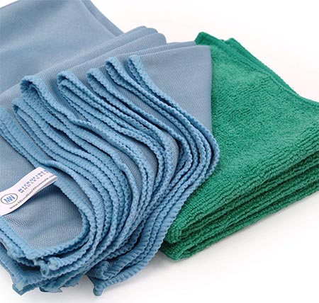 2. Microfiber Glass Cleaning Cloths by Microfiber Wholesale