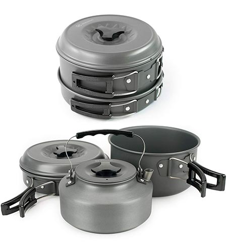 4 Winterial Camping Cookware and Pot Set