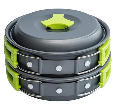 1 MalloMe Camping Cookware Mess Kit