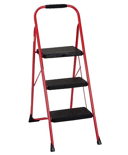 9. Cosco Three Step Big Step Folding Step Stool