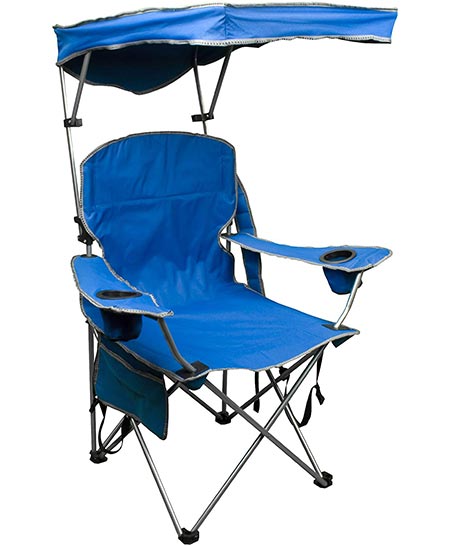 1. Quik Shade Adjustable Canopy Folding Camp Chair