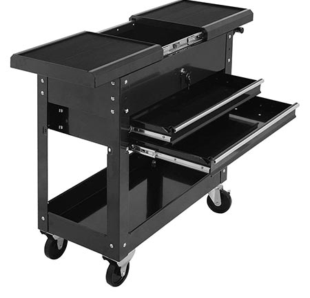 3. Goplus Tool Cart Mechanics Utility Storage Organizer Rolling Cabinet