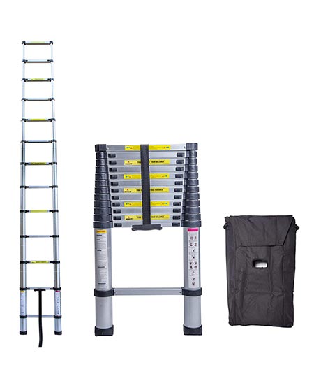 3. Idealchoiceproduct 12.5FT Aluminum Telescopic Ladder