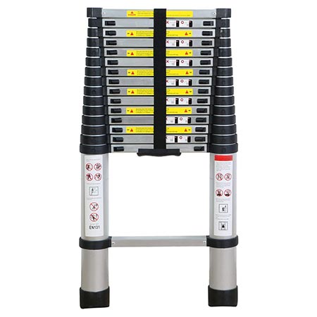 2. WolfWise 15.5ft EN131 Upgrade Telescoping Ladder