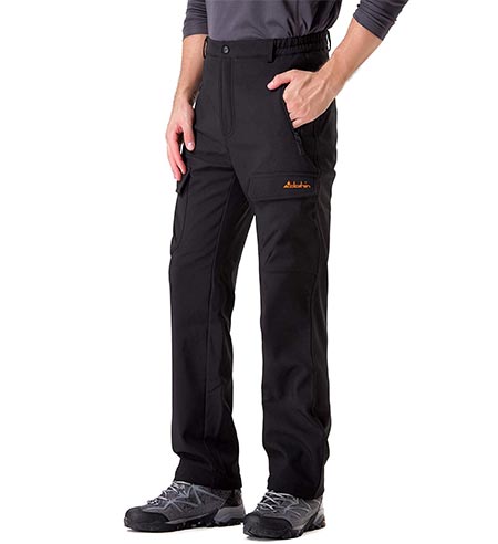 4. Clothing Men's Fleece-Lined Ski Cargo Pants – Warm