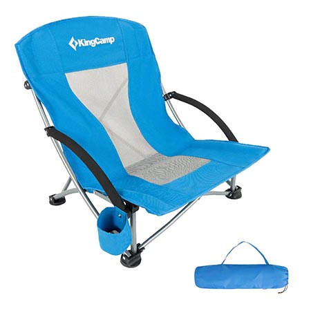 4. KingCamp Low Sling Beach Camping Concert Folding Chair