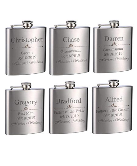 3. Top Shelf Flasks Personalized Custom Engraved