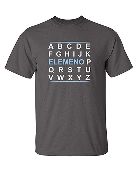 10. Elemeno Mens Grammar Sarcastic Novelty Gift Present for Dad Funny T-Shirt