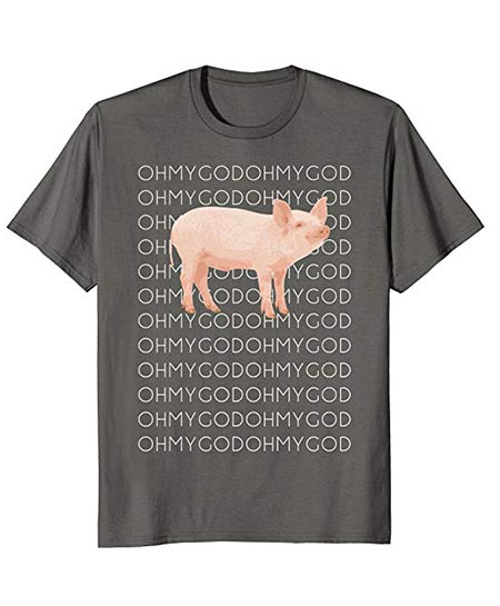 5. Shane Dawson Oh My God Pig T-Shirt