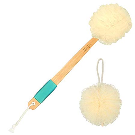 2. Vive Loofah Sponge Back Scrubber