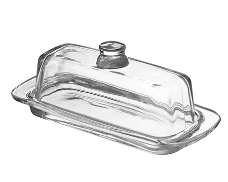 7. Fisher Glass Butter Dish