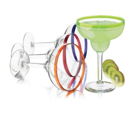 1. Libbey Colors Margarita Glass Set, 4-Piece