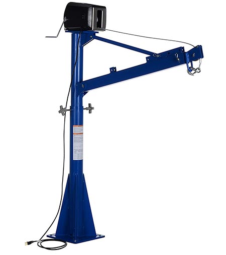 8. Vestil WTJ-E-15-3-AC 115V AC Power Lift Jib Crane