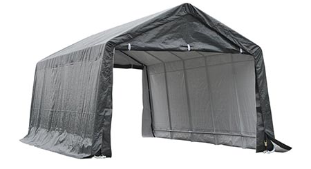 10. Outsunny 20' x 12' Heavy Duty Temporary Outdoor Carport Canopy Tent – Grey