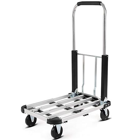 5. Goplus Folding Platform Truck Heavy Duty Portable 4-Wheel Dolly Cart