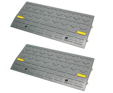 5. BISupply Curb Ramps for Driveway Ramps for Low Cars, Car Ramps, Motorcycle Ramp, Threshold Ramp, Loading Ramps 6in 2pk