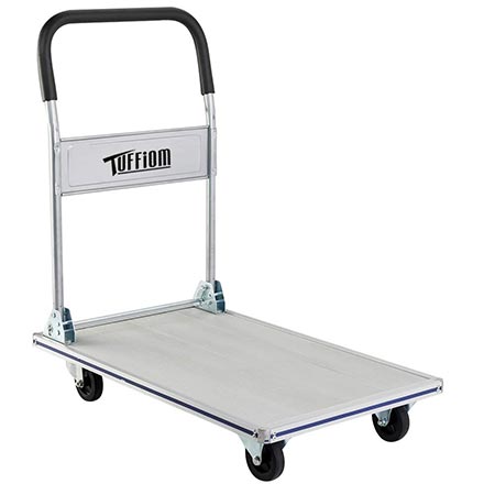 9. FCH Aluminum Truck Heavy Duty Moving Platform Cart and Dolly Push Cart Collapsible Hand Cart