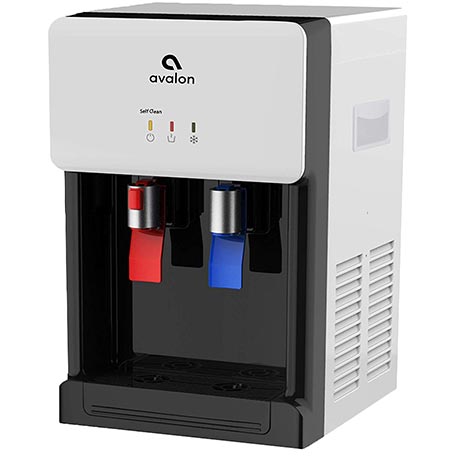 5. Avalon Countertop Self Cleaning Bottleless Water Cooler Water Dispenser - Hot & Cold Water, NSF Certified Filter- UL/Energy Star Approved- White