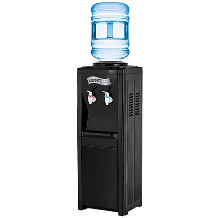 8. Giantex Top Loading Water Cooler Dispenser 5 Gallon Normal Temperature Water And Hot Bottle Load Electric Primo Home (White)