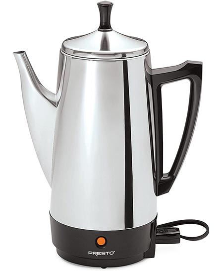  1. Presto 02811 12-Cup Stainless Steel Coffee Maker