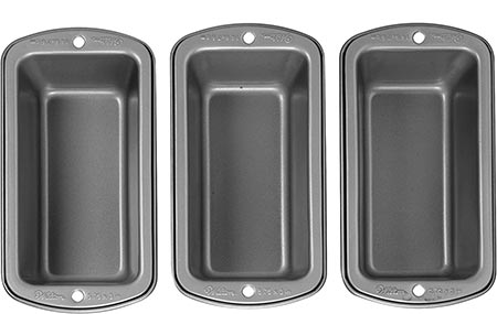 3-Wilton 3-Piece Non-stick Mini Loaf Pan