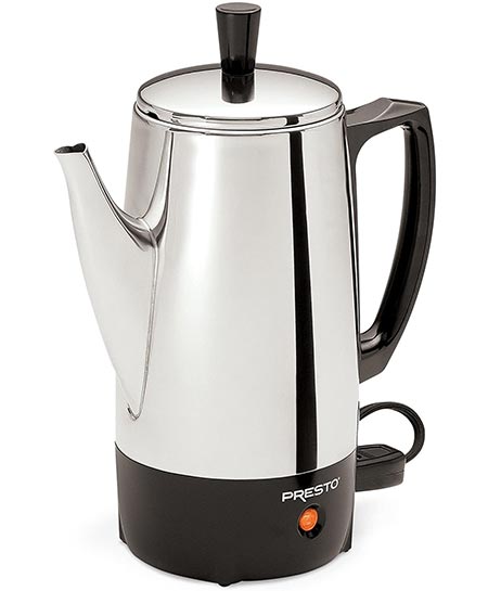  2. Presto Stainless-Steel Coffee Percolator