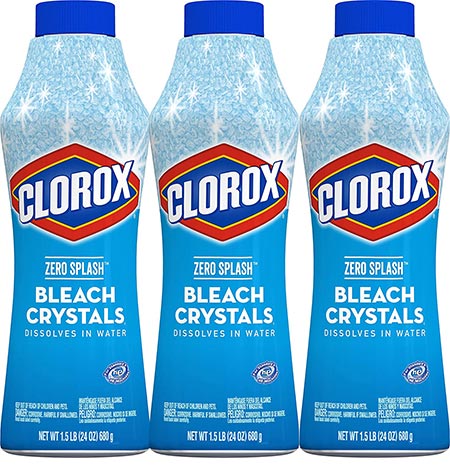 2. Clorox Zero Splash Bleach Crystals