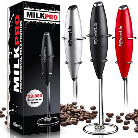 2 PowerLix Handheld Milk Frother