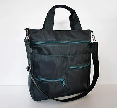 6. Virine black water-resistant shoulder bag