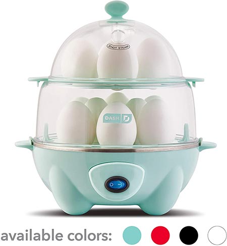  3. Dash DEC012AQ Deluxe Rapid Egg Cooker
