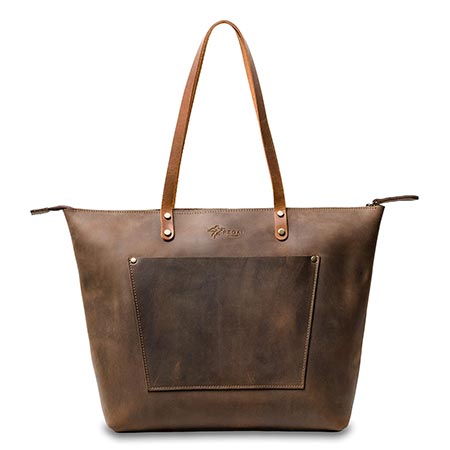 2-La Salle Personalized Handmade Heavy Duty Leather Tote3