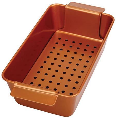 8 Two-Piece Non-stick Meat Loaf Pan