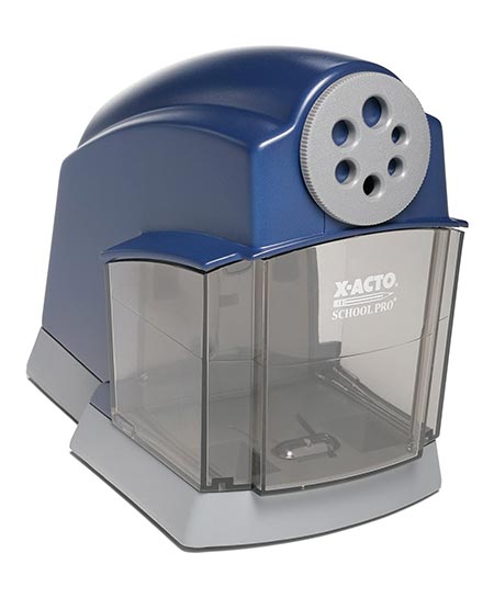 1. X-ACTO School Pro Classroom Electric Pencil sharpener, Blue, 1 Count