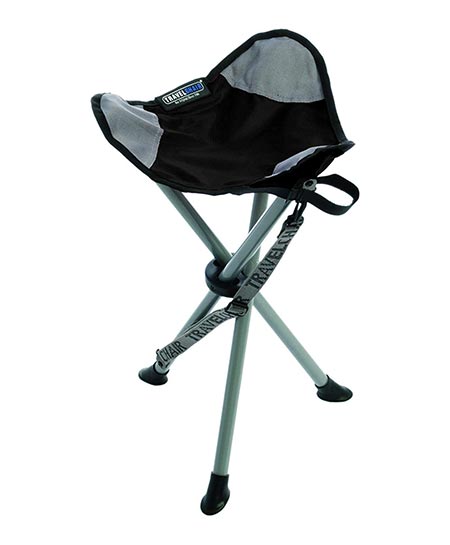 1. TravelChair Slacker Chair, Super Compact, Folding Tripod Camping Stool