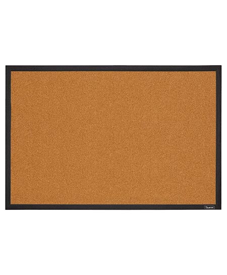1. Quartet Cork Board Bulletin Board, 2’ x 3’ Framed Corkboard, Black Frame, Decorative Hanging Pin Board, Perfect for Home Office Décor, Home School Message Board or Vision Board (MWDB2436-BK)