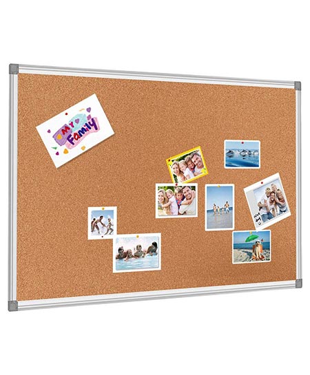 9. BESTBOARD Cork Bulletin board, Heavy Duty Cockboard for Homes or Offices, 36 x 48 Inch, Silver Aluminum Frame