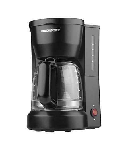 1. Black & Decker DCM600B 5-Cup Coffeemaker, Black