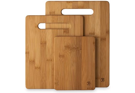 1. 3 Piece Bamboo Cutting Board Set