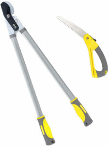 Jardineer-30.2'-Bypass-Loppers-&-15.5'-Pruning-Saw.-2'-Cut-Loppers-Heavy-Duty-Compound-Action,-Long-Leverage-Branch-Cutter-Loppers