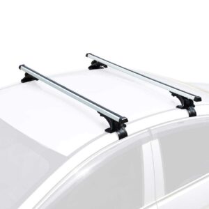 AUXMART Universal Roof Rack Adjustable 48" Cross Bars Aluminum Cargo Carrier Rooftop Crossbars