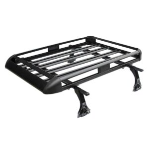 TRIL GEAR 50"x 38" Heavy Duty Aluminum Top Roof Rack Cross Bars+Cargo Carrier Basket